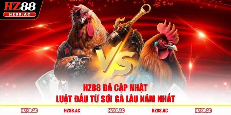 HZ88 đã cập nhật luật đấu từ sới gà lâu năm nhất